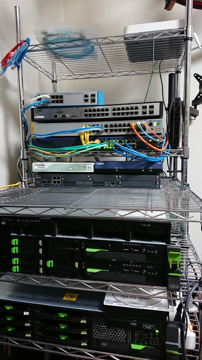 サーバラックとラック型サーバ(ジャンク)その他おまけ サーバラックとラック型サーバ(ジャンク)その他おまけ