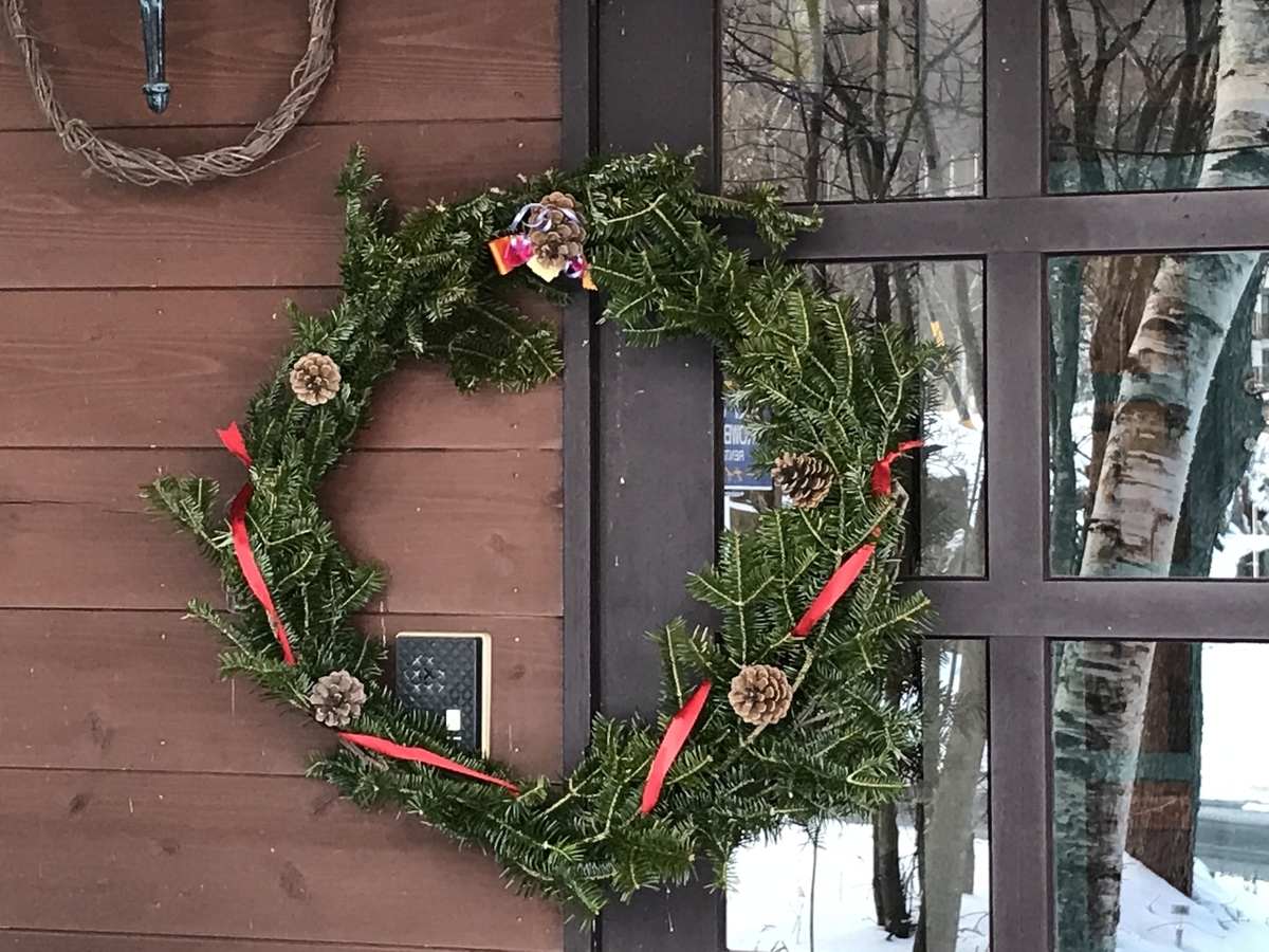 今年のモミの木リース Valleeblanche S Blog