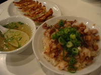 豚トロごはん＆餃子