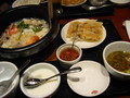 芙蓉炒飯　海老とカニ肉の卵白あんかけセット（オット）