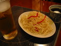 押し豆腐とセロリのさっぱり和え