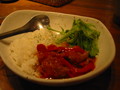 ミャンマーの赤いカレー