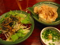 大根サラダ、豆腐