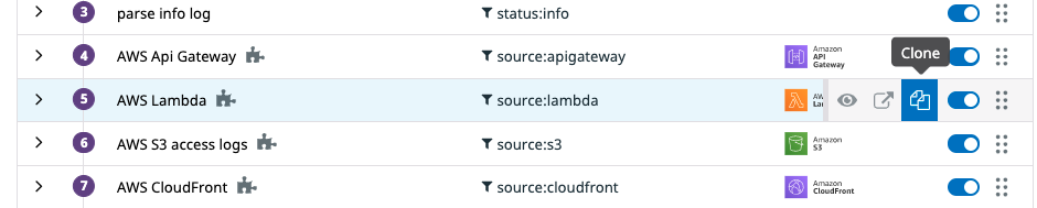 デフォルトのプロセッサをクローン
