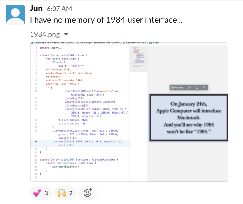 Challenges: Throwback with SwiftUI