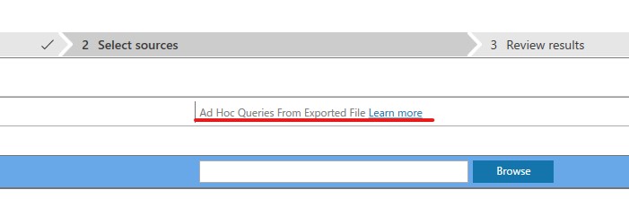 アドホッククエリの入力方法
