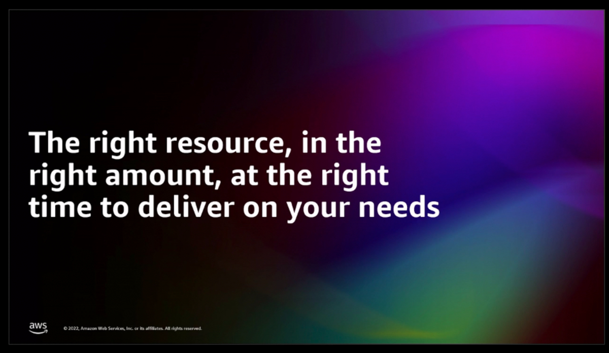 The right resource, in the right amount, at the right time to deliver on your needs