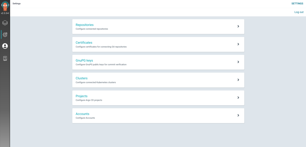 開発環境のUIではサイドバーがデフォルトの色となっている