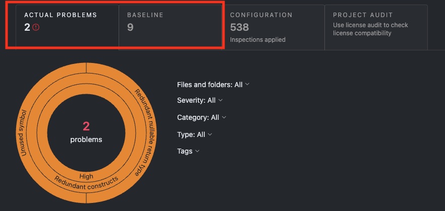 Qodanaのダッシュボード