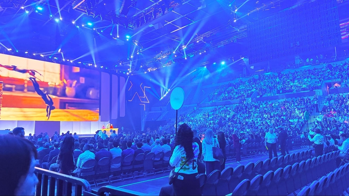 keynote会場の様子