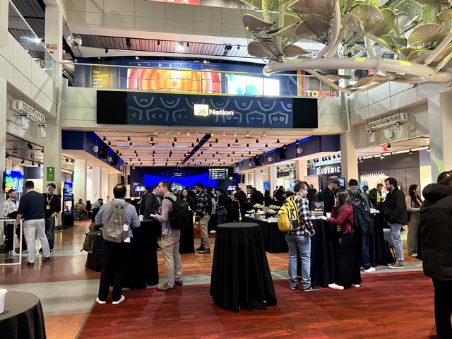 Networking space before the opening