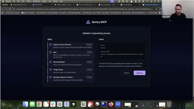 Sentry MCP workshop screenshot