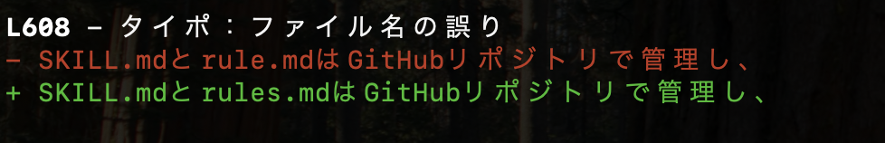 ファイル名の誤りの例