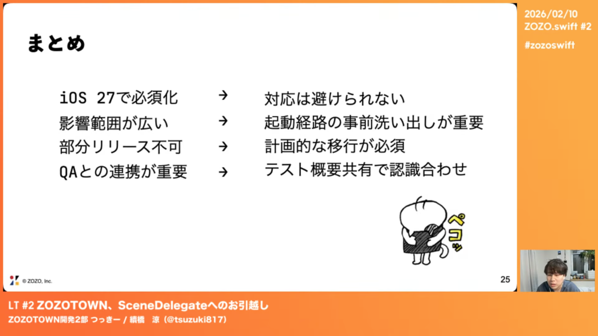 續橋による発表