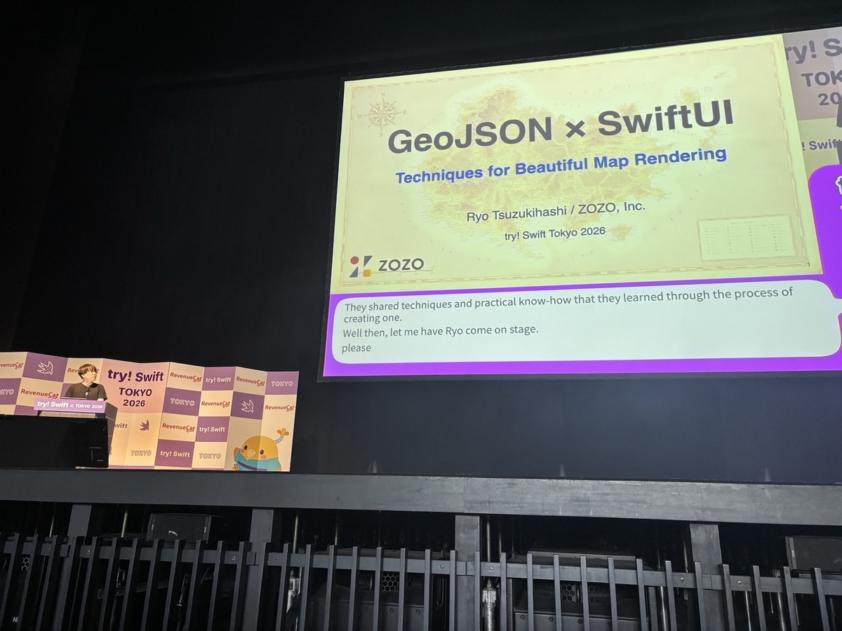try! Swift Tokyo 2026 登壇の様子