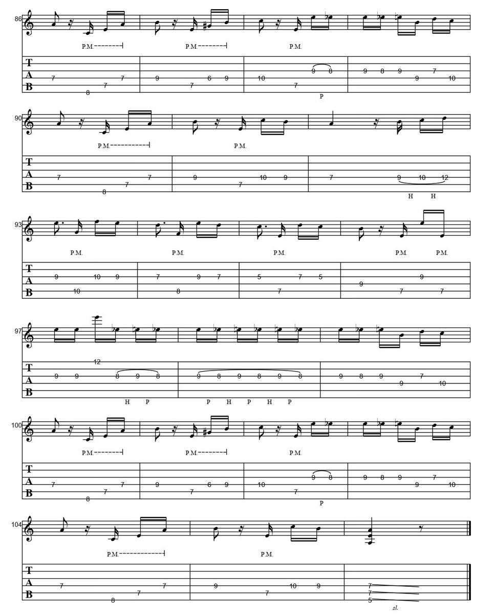 tab譜】エリーゼのために（For Elise）【ギター】 - バキバキ無職べべ