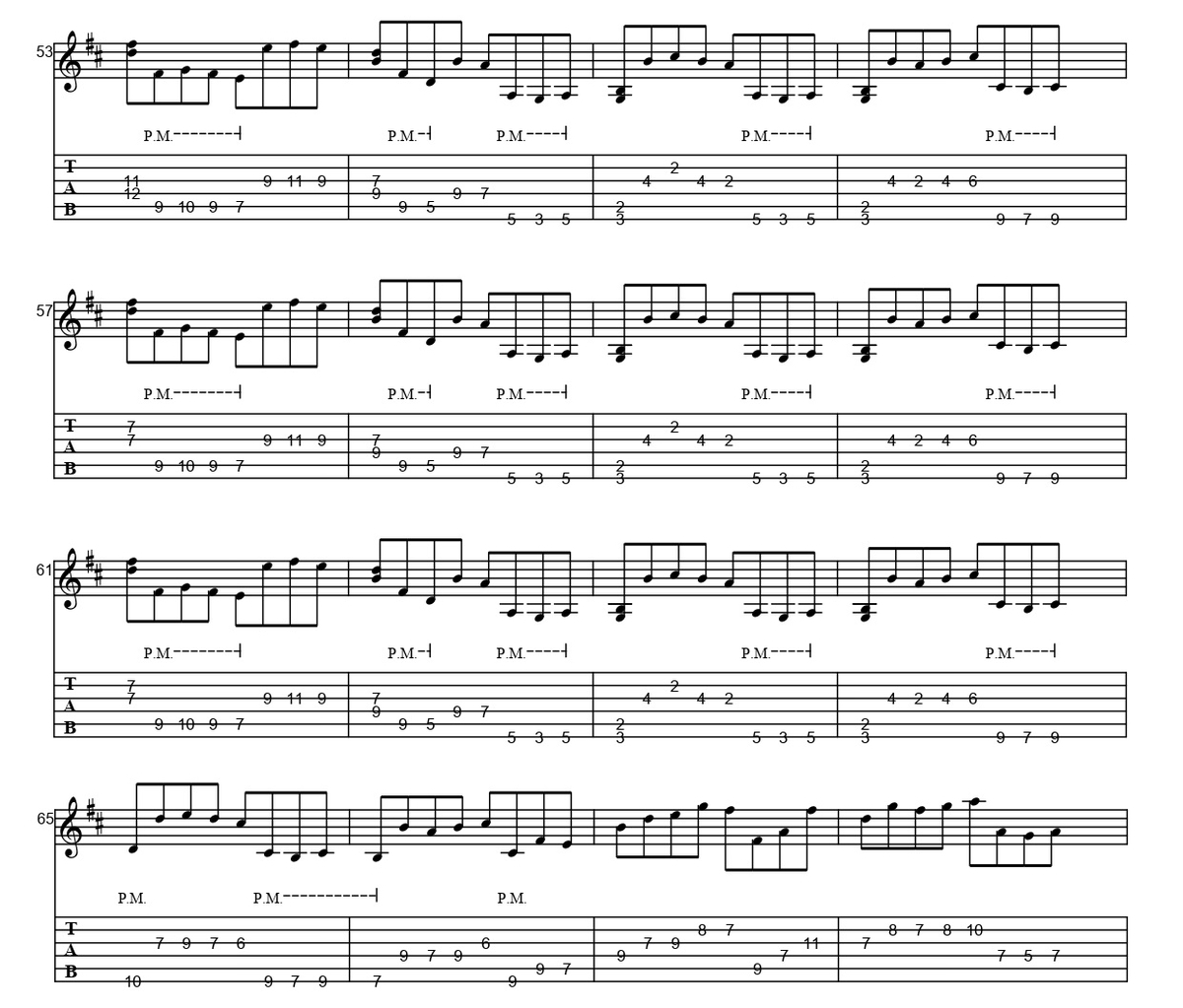 tab譜】カノン（Canon）【ギター】 - バキバキ無職べべのtab譜ブログ