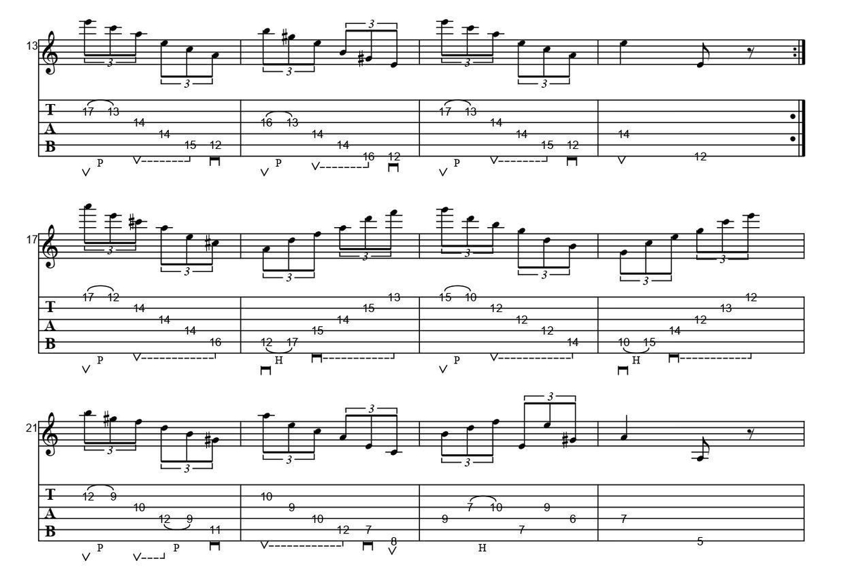 tab譜】24のカプリース 第24番（Paganini Caprice No.24