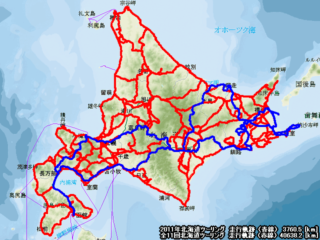 走行軌跡マップ