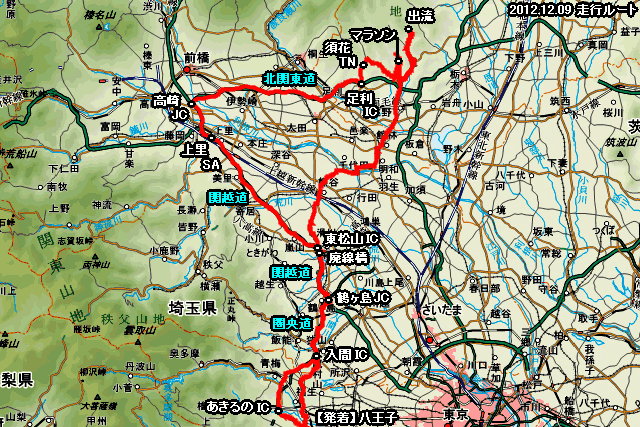 走行軌跡マップ