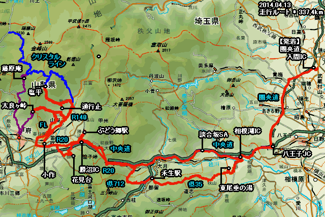 走行軌跡マップ
