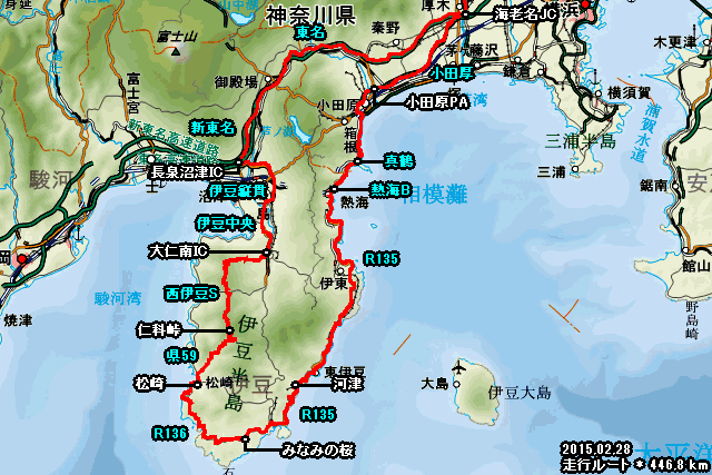 走行軌跡マップ