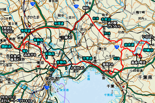 走行軌跡マップ