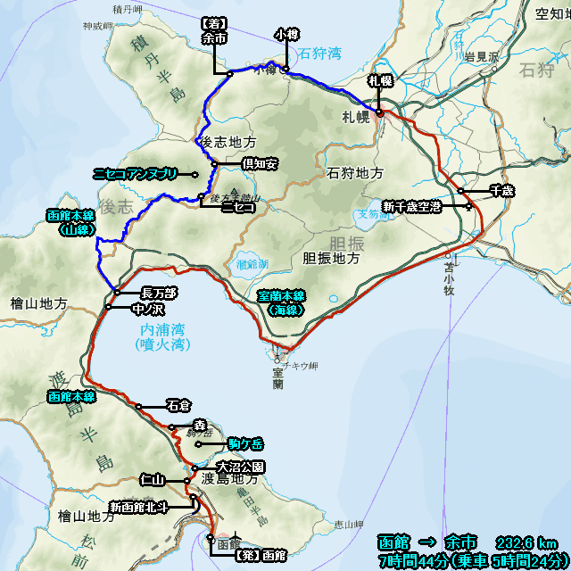 走行軌跡マップ