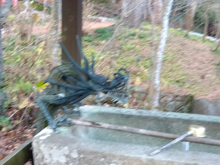 手水舎の龍