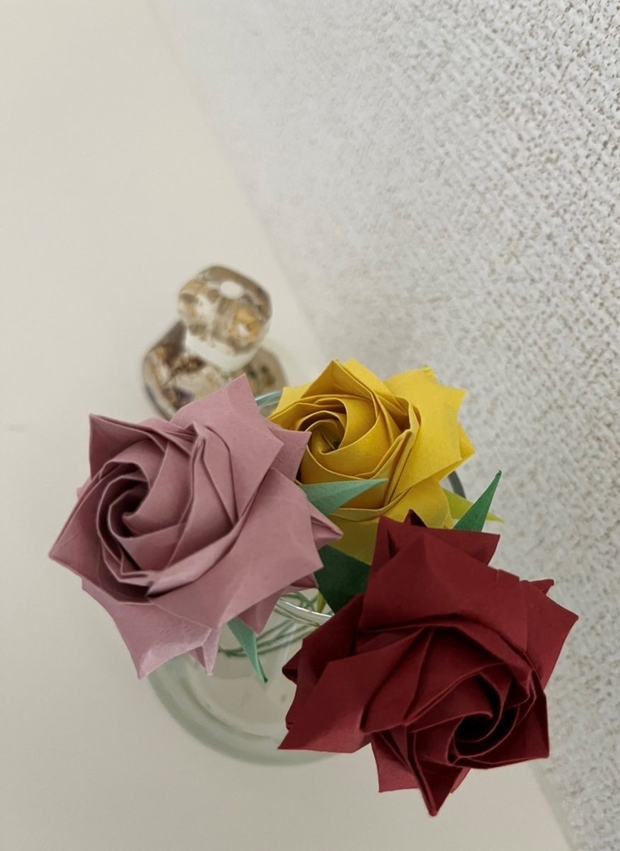 折り紙のバラの花 ばぁば Com