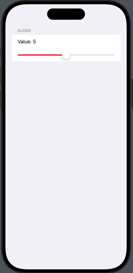 【SwiftUI】ビューコントローラー：Slider - カピバラノフン