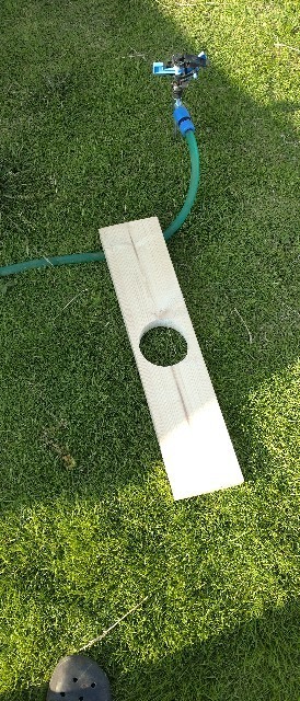 ホールソーでの穴あけ