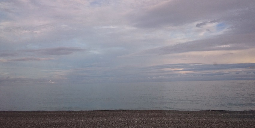 太平洋の水平線 太平洋の水平線