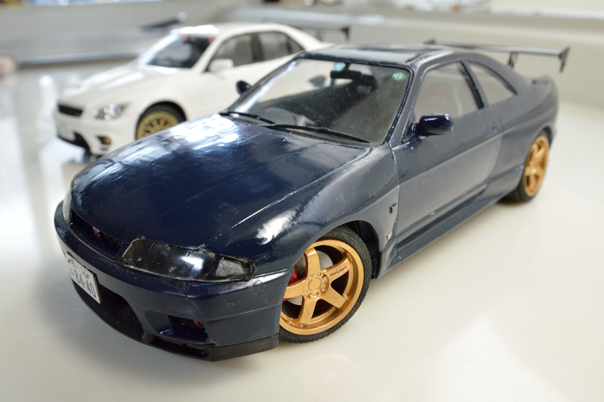 再びカスタム】タミヤ 日産スカイラインGT-R V-spec (BCNR33 