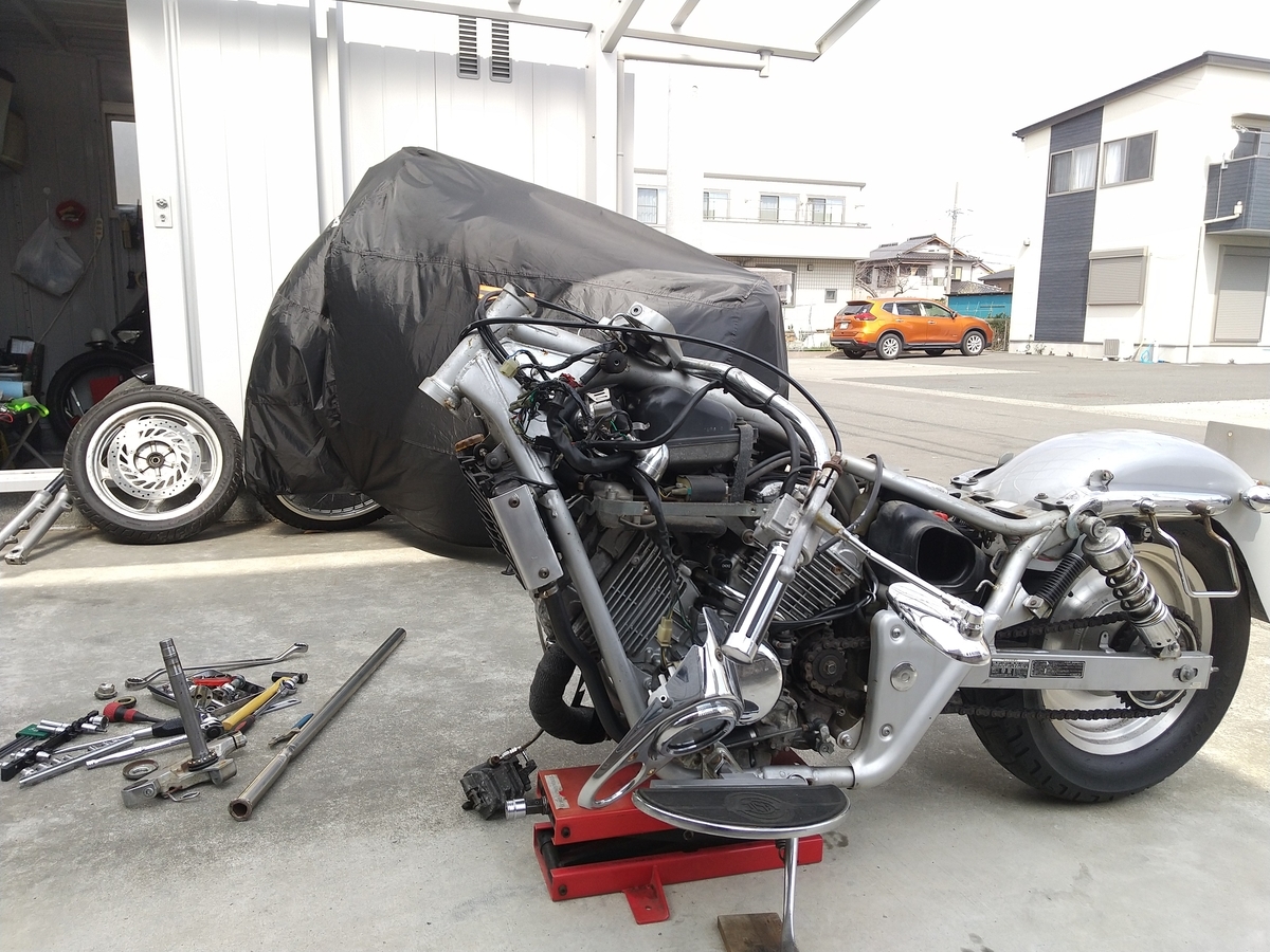 マグナ250・不動車から復活・整備 - 理想のバイクを探す・GarageRomi