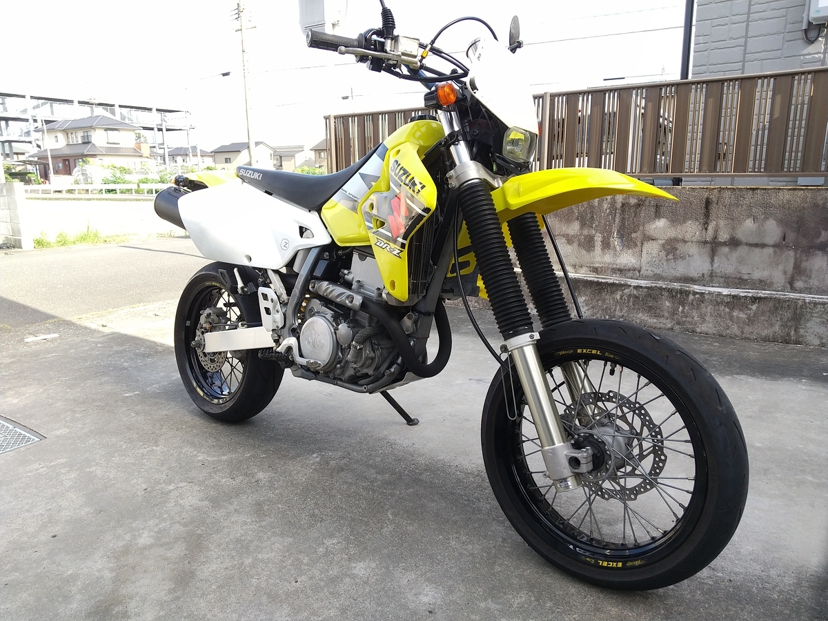 スズキ DR-Z400S SK43A 純正ホイール タイヤ付き　綺麗 スズキ DR-Z400S SK43A 純正ホイール タイヤ付き綺麗
