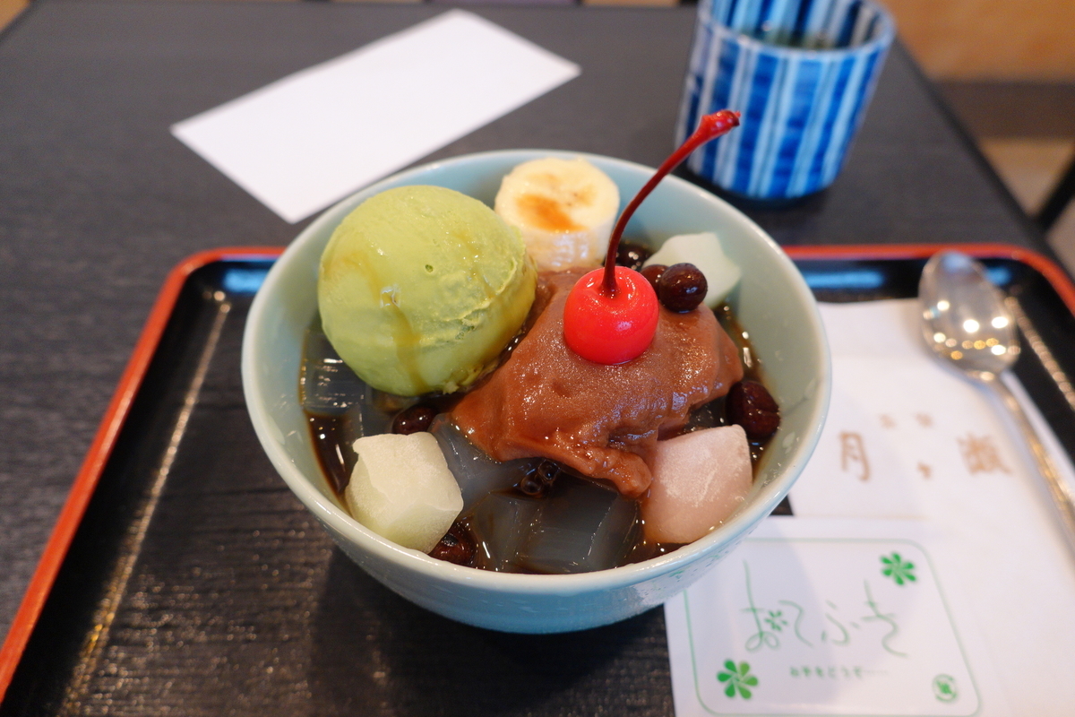 秋のはじめの京都観光 あんみつ中心に食べもの編 月ヶ瀬 㐂み家などなど La Brioche