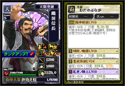 世良田二郎三郎(Lv10＞駒姫・毛利元就TR5) - 名患子(ななし)のIXA日記