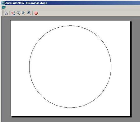 AutoCAD 印刷プレビュー