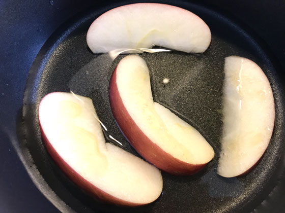 リンゴのはちみつレモン煮:作り方