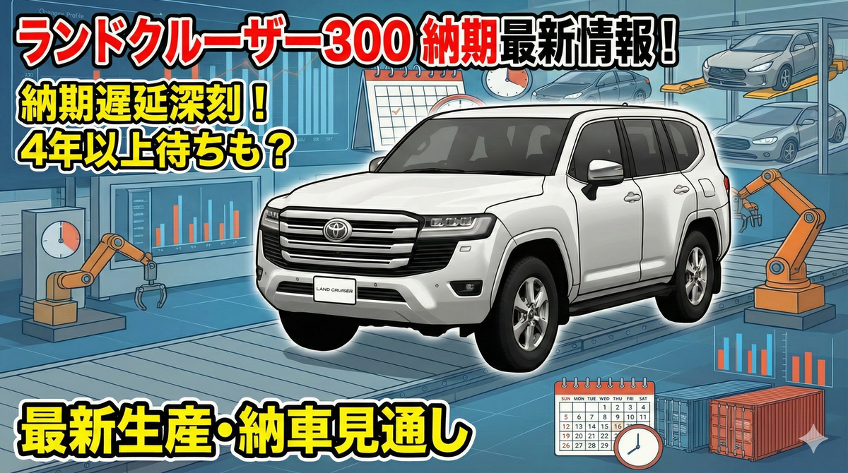 2025年12月最新】ランクル300の納期は？受注再開は「抽選販売」に