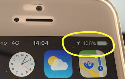 簡単1秒】iPhone XRでバッテリーの%（パーセント）を表示する方法