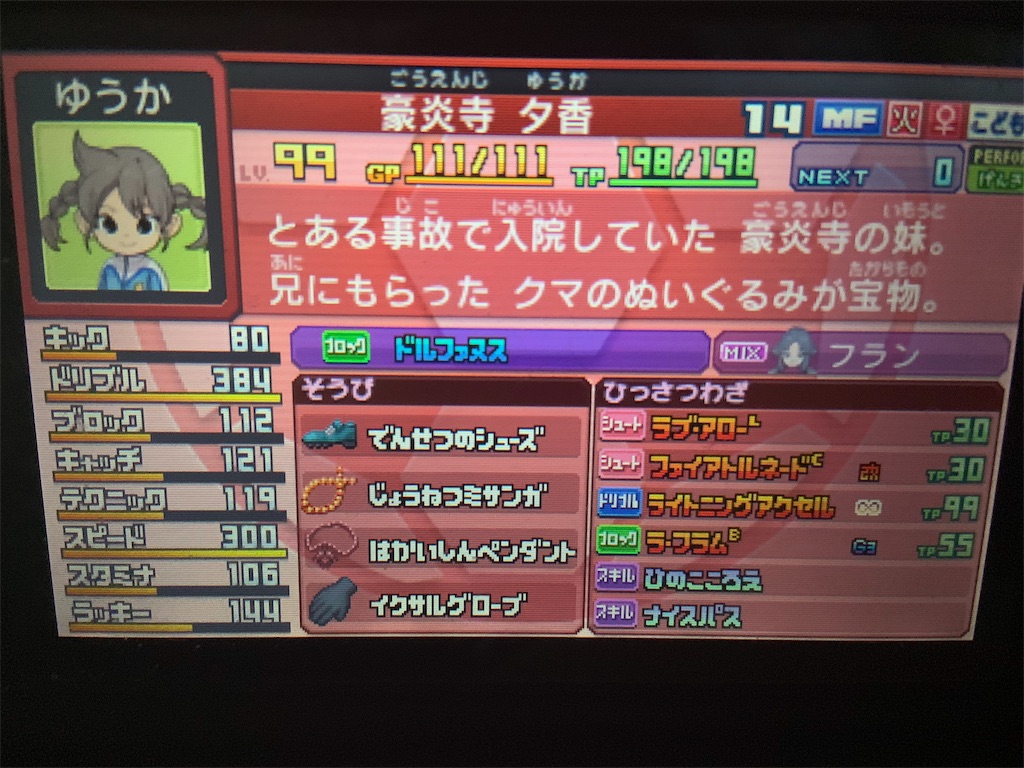 イナズマ イレブン シュウ 妹