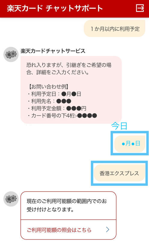 航空券を買う今日の日付と、航空会社名を入力する