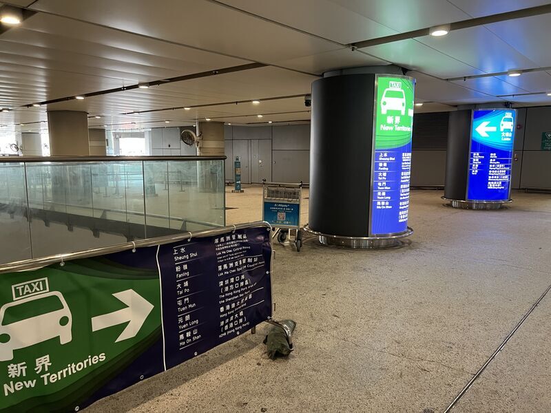 香港国際空港のタクシー乗り場