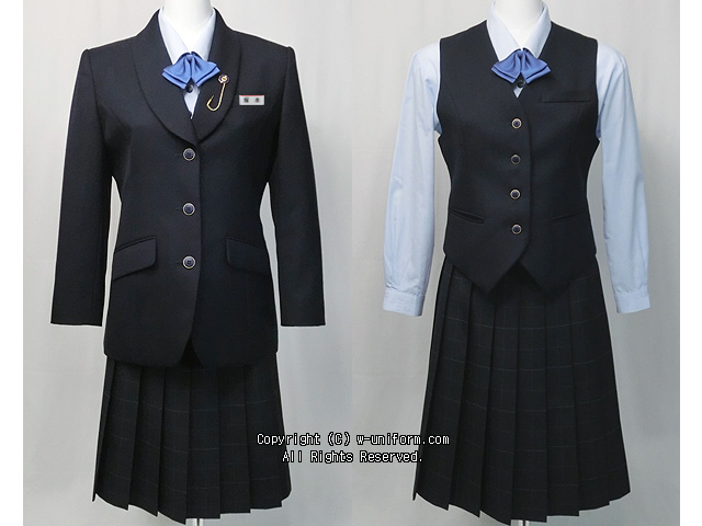 田村高校 制服 上下 （I71/Y(中古)福島県 田村高校 女子制服6点