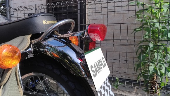 INADOME:イナドメ W1SA風テールランプブラケット取付 - w800 INADOME:イナドメ W1SA風テールランプブラケット取付 - w800