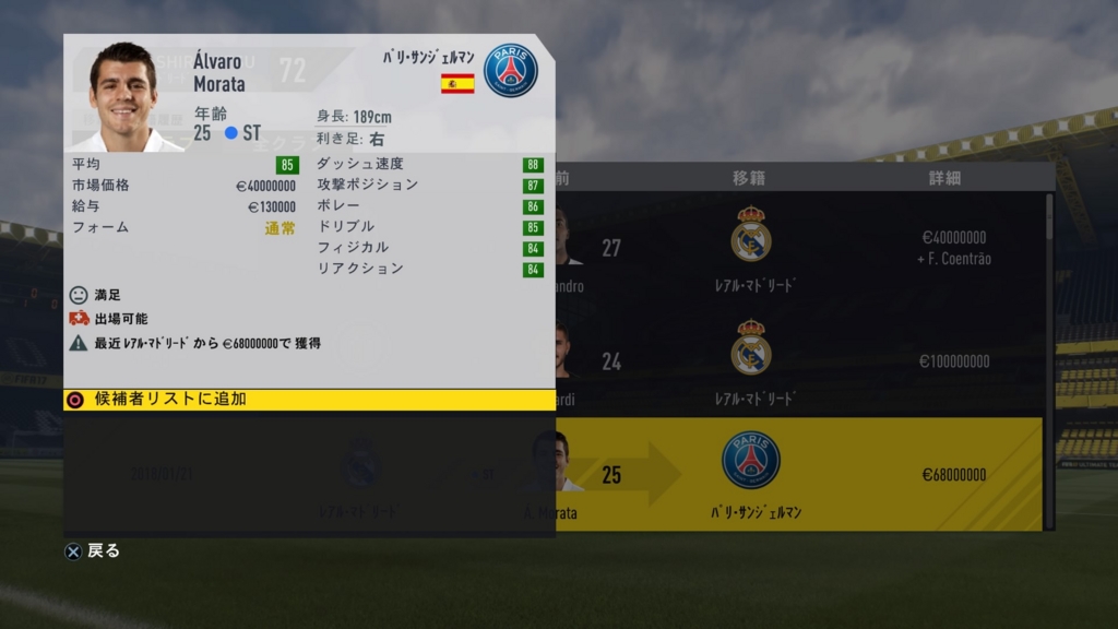 Fifa17 キャリアモード レアル マドリード その６ 白蜜の活動報告 Fifa21