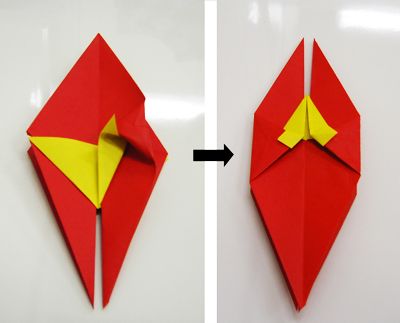 折り紙で椿 Wabisuke Designの日記