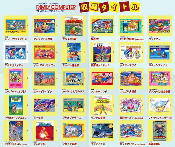 クラシックミニ ファミコン